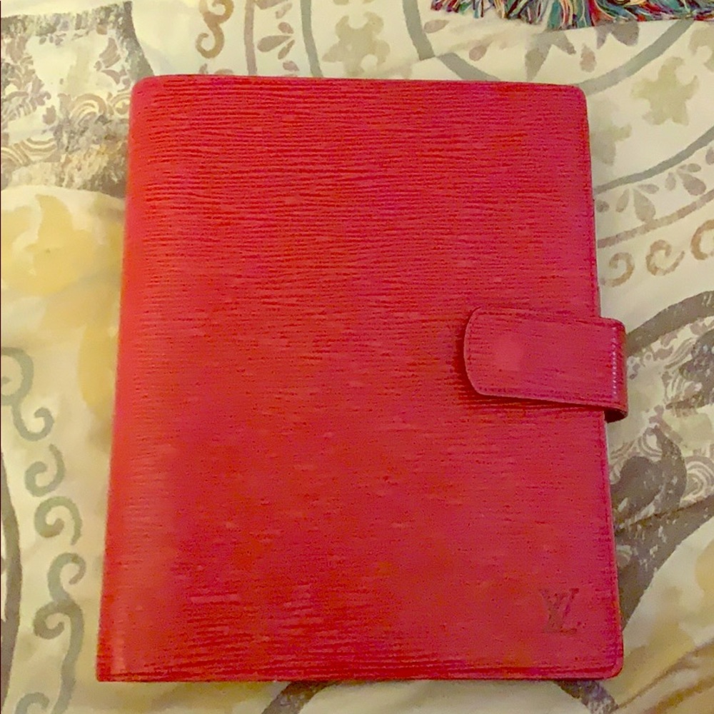 Louis Vuitton Red Epi GM Agenda...Priced to Sell!